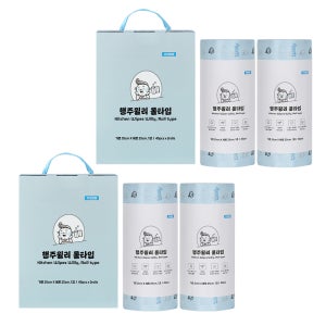 빌리365 행주 윌리 롤타입 빨아쓰는 키친타올 일회용 주방 티슈 타월 180개, 하늘색