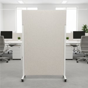 이동식 높이조절 사무실파티션 책상칸막이 가림막 가벽 공간분리 방음 칸막이 베이지(9mm)