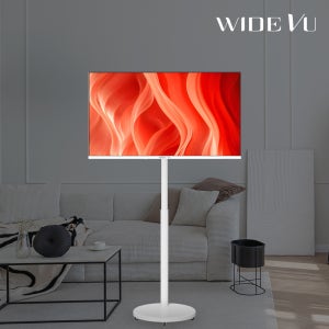 와이드무빙뷰 화이트에디션 삼탠바이미V3 셋트 QLED 81cm(32인치) FHD 스마트 이동식 TV 유압식 높이조절 중소바이미 자가설치
