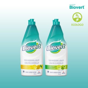 바이오벌트 주방세제 2입, 700ml (과일채소용 세척제) - 레몬,그린애플 선택형