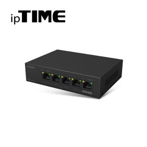 ip타임 POE405 스위칭 허브 가가비트 5포트 랜선추가 유선공유 VPN 서버 기능