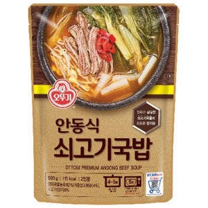 오뚜기 안동식 쇠고기국밥 500g x 12개입 1박스