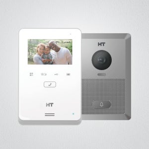 현대에이치티 노출형 HAS-R2041S 4.3인치 아날로그 비디오폰 인터폰 (자가설치)