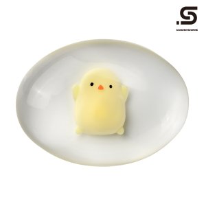 쿠슝 마우스 손목 받침대 몽글몽글 스트레스볼 팜레스트 투명 쿠션 보호대 병아리
