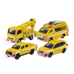 토미카 기프트 고속도로 작업차와 순찰차 4종 세트