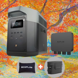 에코플로우 델타2 맥스 2048Wh + 주행충전기 800W 리튬인산철 파워뱅크 캠핑 낚시