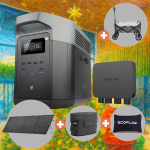 에코플로우 델타2 맥스 2048Wh + 주행충전기 800W 리튬인산철 파워뱅크 캠핑 낚시