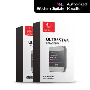 공식인증점 WD ULTRASTAR HA340 4TB 7200RPM 2PACK HDD 울트라스타 4테라 하드디스크 2패키지 CMR 무상 3년 나스용 WUS721204BLE6L4