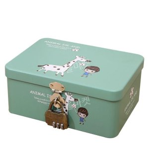잠금장치상자 열쇠 자물쇠 통장 소형 보관함 굿즈 창고 A (디자인 사진 참고)