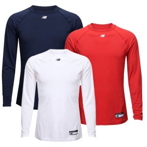 창고방출 뉴발란스 라운드넥 언더긴팔티셔츠 NBD4CB1011 네이비,화이트,레드
