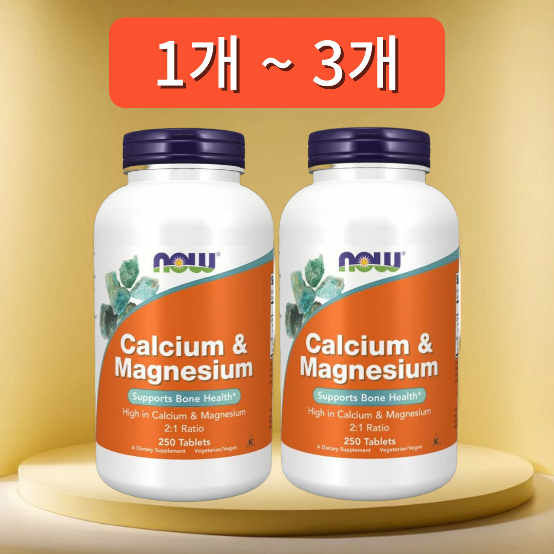 <b>나우푸드 칼슘</b> 마그네슘 시트레이트 250정, 2개