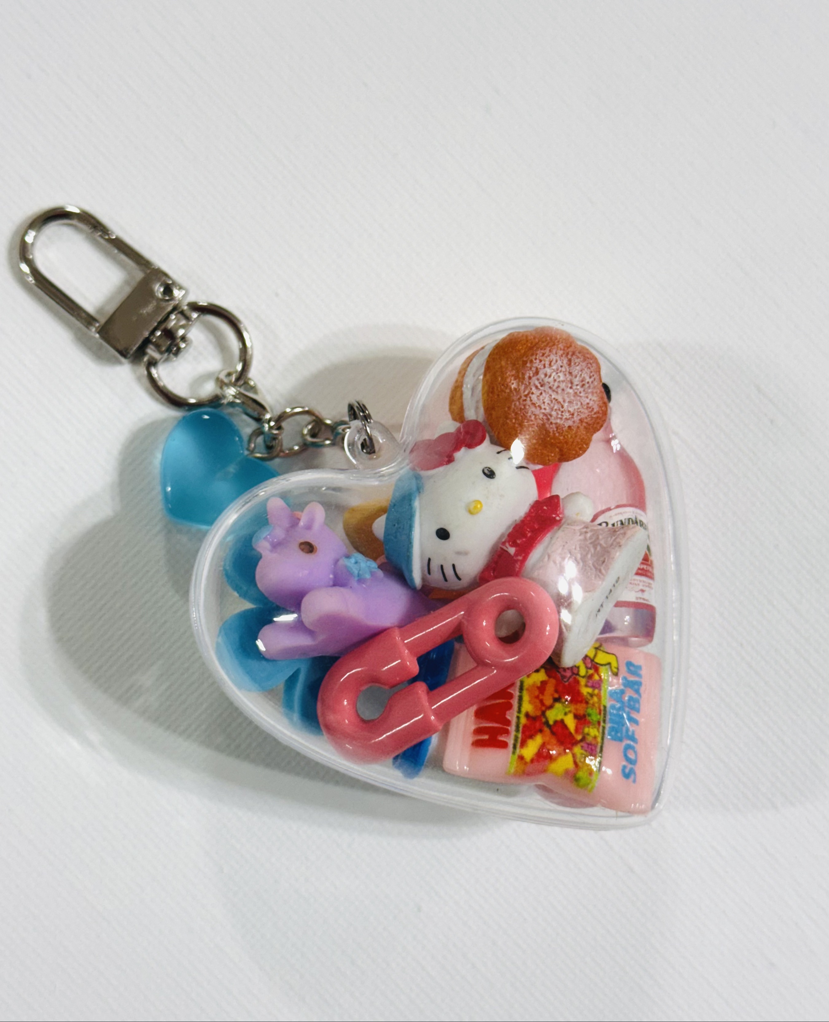 썬캡 키티 하트케이스 키링 열쇠고리