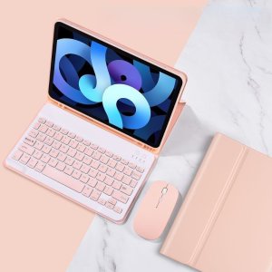아이패드 프로 블루투스 키보드 펜슬 수납 트랙패드 케이스 iPad Pro 1.파스텔핑크+키보드+마우스 1.패드프로2020/2021/2022/11인치