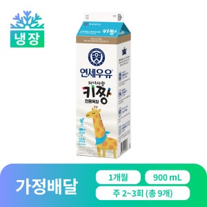 [가정 배달] 연세우유 자녀사랑키짱 900ml, 9개