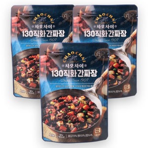 차오차이 중화짜장소스 130직화간짜장, 180g, 3개