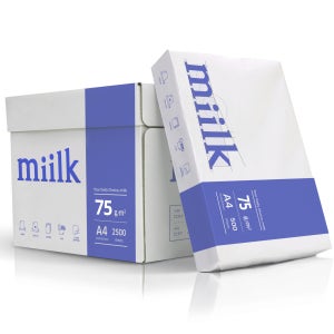 한국제지 밀크 miilk A4 복사용지 75g 2500매 1BOX 에이포 밀크지