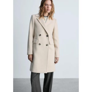 MANGO WOMAN 코트 DALI Light/Pastel Gray 87050429