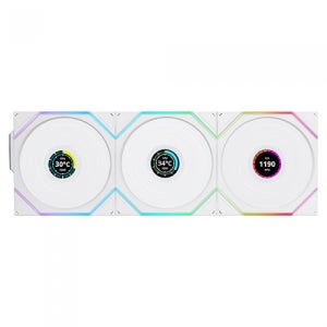 리안리 UNI FAN TL Wireless LCD 120 리버스 (3팩, 화이트)