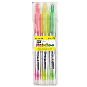 문화언더라인S 3색형광펜3본세트(24개입)