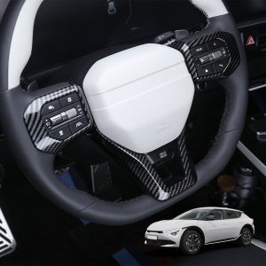 더뉴 EV6 페이스리프트 튜닝 핸들프레임 커버 카본 몰딩 GT-Line