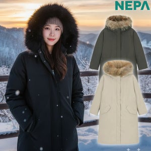 네파 롱패딩 역시즌 사파리 구스다운 여성 퍼텍스 자켓