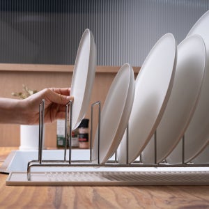 JVR 올스텐 접시정리대 그릇꽂이 밥공기 대접 식기거치대 2P세트(추가구성 트윈드라잉매트)