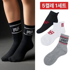 [5켤레1세트] BOB GOLF 남성 여성 골프 양말 단목/중목/장목 택 1
