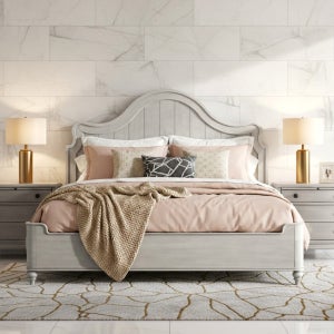 미라지가구 Delilah-Bed 딜라일라 원목 침대 퀸 하단매트리스 포함 Q