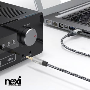 [NEXI] USB A to 3.5 AUX 케이블 2M USB 옥스 케이블 NX1495