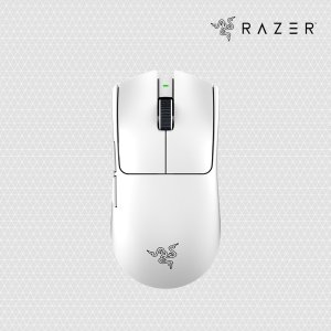 레이저코리아 바이퍼 V3 Pro 무선 게이밍 마우스 바브삼 8K 동글 화이트
