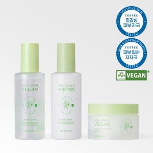 [특별기획]디오프러스 리얼 프레시 비건 3종 세트(릴리프 에멀전 토너/로션 200ml + 수딩 크림 100g)