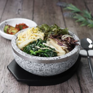 MS 돌솥 비빔기 (테) 곱돌 솥밥 뚝배기 비빔밥 그릇 돌 냄비 ZZ 19cm