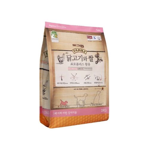 반려견 도그랑 훼미리 닭고기와 쌀 퍼피 2kg