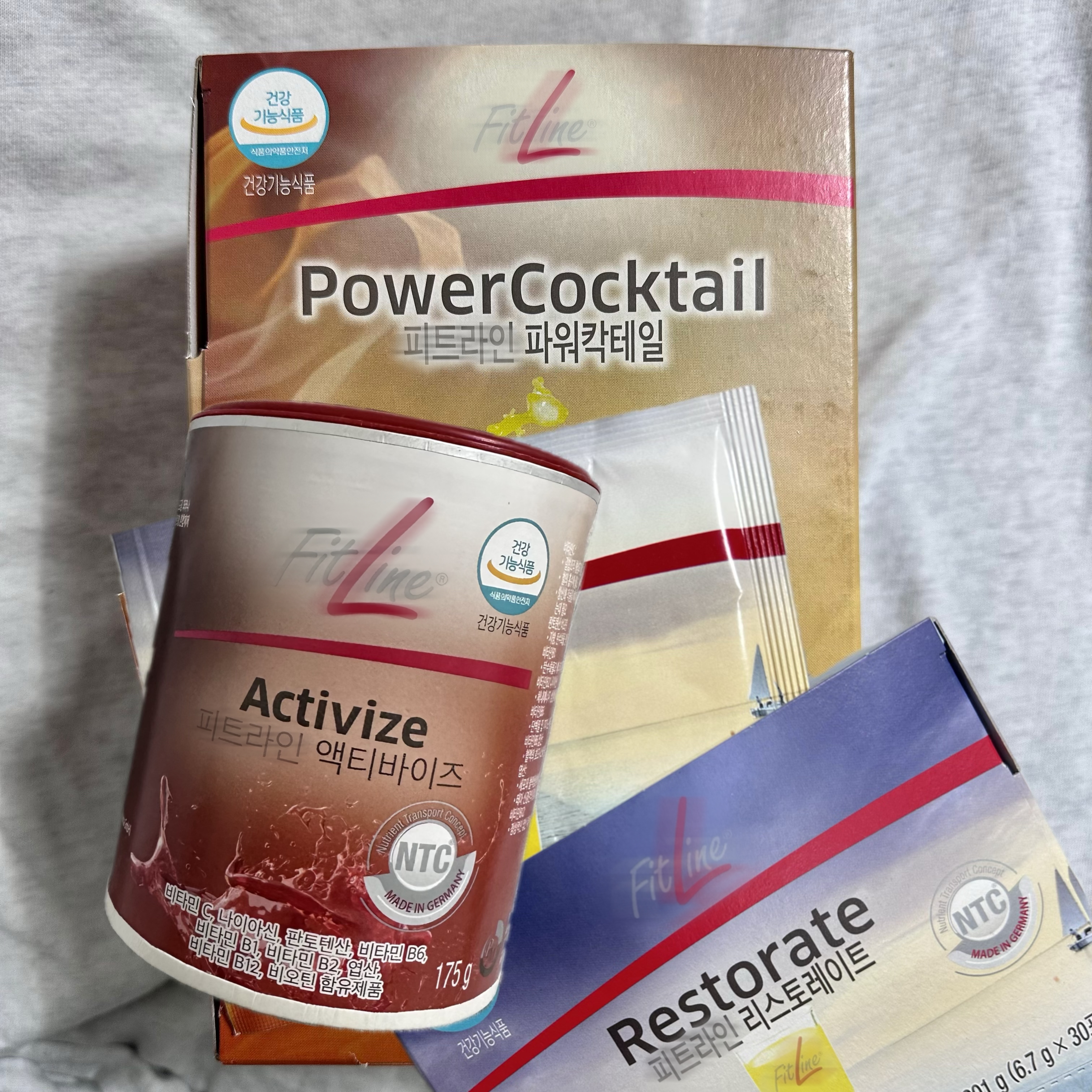 독일 PM쥬스 3종세트(액티바이즈+파워칵테일+리스토레이트)