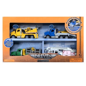 드리븐 주니어 작동 트럭4종세트 중장비 자동차 장난감 특수 건설 기계 차량