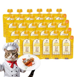 묘설렘 대용량 튜브 저염 고양이 츄르간식 연어, 90g, 24개