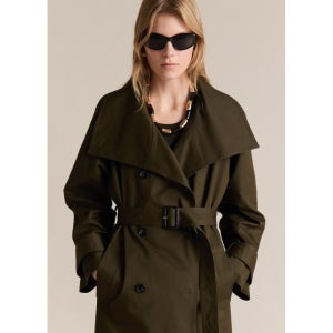 MANGO WOMAN 트렌치 코트 LAURA Khaki 87075142