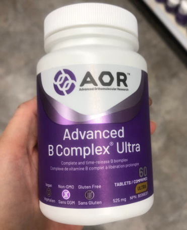 AOR <b>어드밴스드 비</b>타민<b>B 컴플렉스 울트라</b> 비타민B군 비군 고함량 B3 B5 B7 B9 B12 PQQ 영양제 활성 수용성 60정