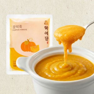 학예당 호박죽 300g 5팩 국내산 현대백화점 완판