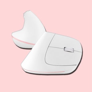 화이트 사무용 무소음 무선 버티컬 마우스 조용한 저소음 사무실 마우스