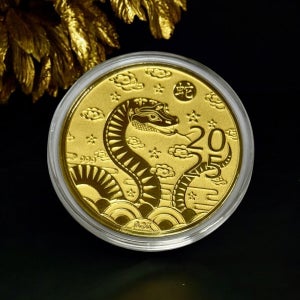 순금 0.2g 뱀 코인 돌 생일 돌잔치 금 선물 24k 골드 금테크