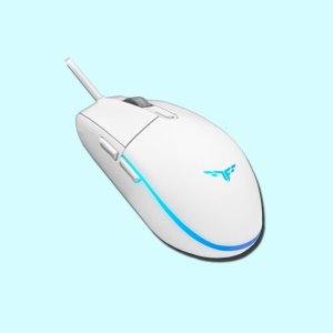 그립감 좋은 가성비 PC방 화이트 마우스 배그 사무용 사무실 FPS 게이밍 유선 마우스