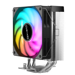 지우샥 공랭쿨러 CPU 쿨러 컴퓨터 방열 냉각 쿨링팬 공냉식쿨러 JF120R Emerald Auto RGB 블랙