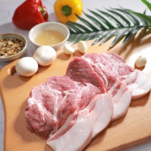 한돈 미박 목살600g 근고기 구이용 캠핑용 수육용 멜젓포함