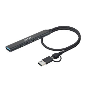 USB 4포트 타입 A to C 5Gbps 3.0 일체형 멀티용 휴대용 연장 컴팩트