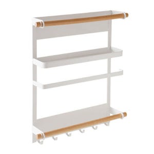 냉장고 자석 부착형 선반 키친타올 걸이 거치대 홀더 키친타월 렉 꽂이 수납