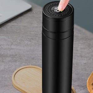 스마트 온도 표시 텀블러 원터치 개폐 차량용보온병 카포트 스마트텀블러 온도센서