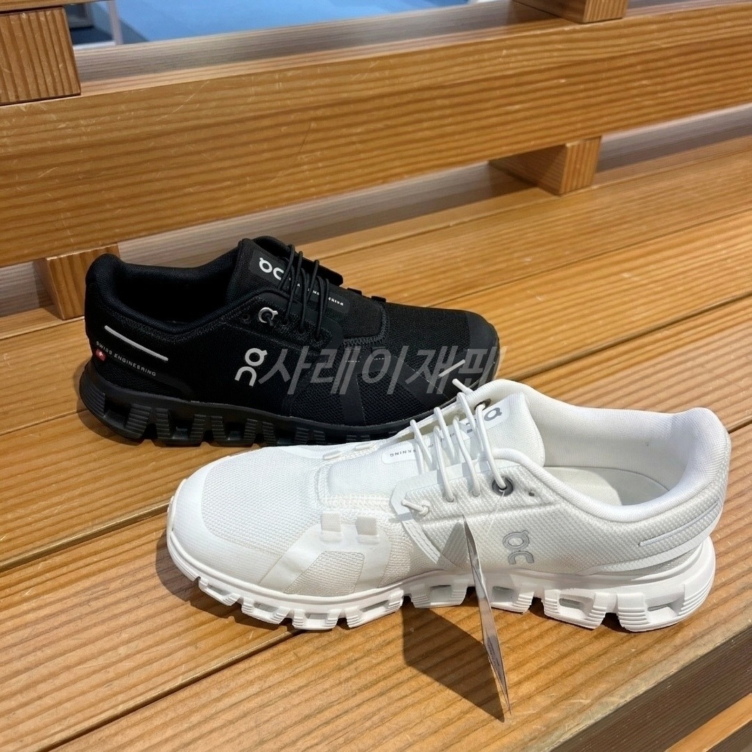 온러닝 클라우드 6 런닝화 운동화 경랑 마라톤 신발 블랙 화이트