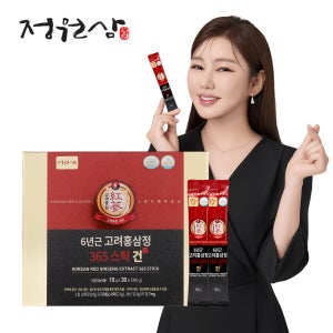 [정원삼] 6년근고려홍삼정 365스틱 건 / 고급 지삼 함유 부모님 선물 30포, 1개