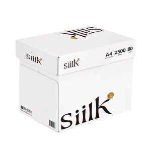 한국제지 실크 복사지 A4 용지 1박스(2500매) 80g /siilk